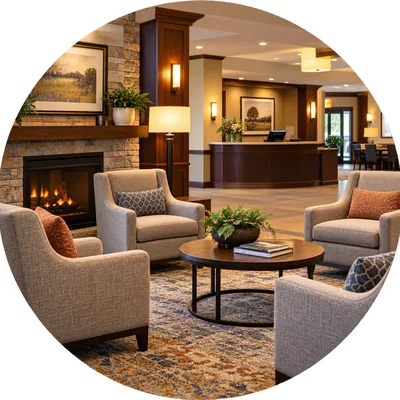 Hotel furniture for commercial upholstery cleaning